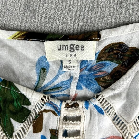 Umgee Womens Size S Swing Strappy Floral Tank Top Sleeveless Chiffon Small - Picture 5 of 8